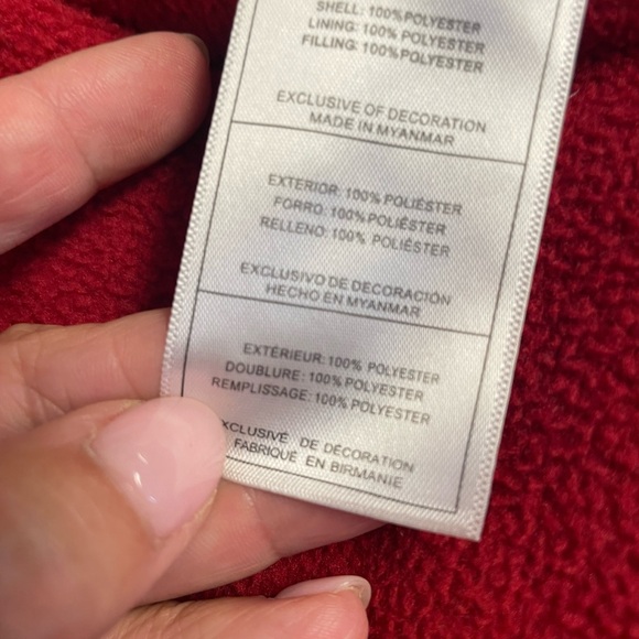 Gray and Black Kids Puffer Jacket with Red Lining - Picture 10 of 12